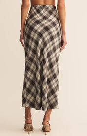 Black Europa Plaid Skirt