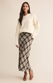 Black Europa Plaid Skirt
