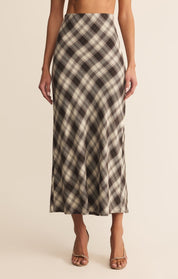 Black Europa Plaid Skirt