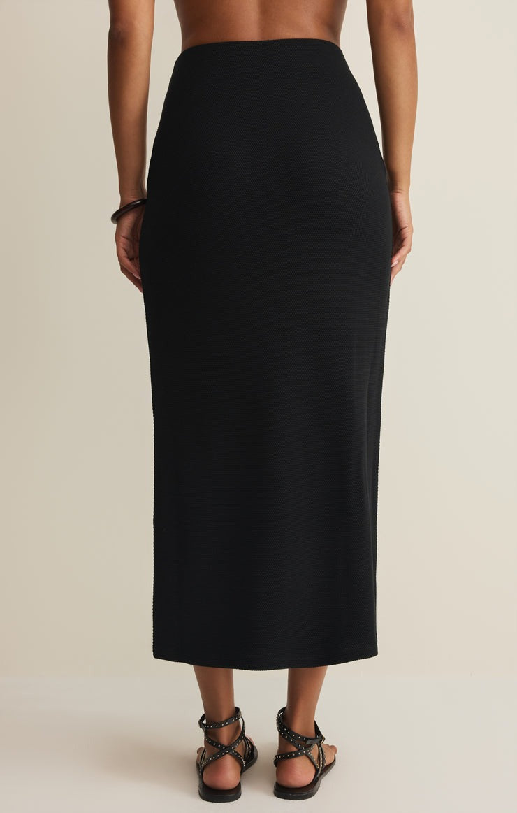 Black Ainslie Midi Skirt