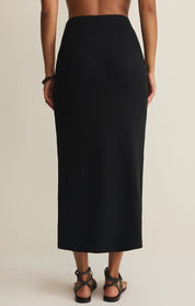 Black Ainslie Midi Skirt