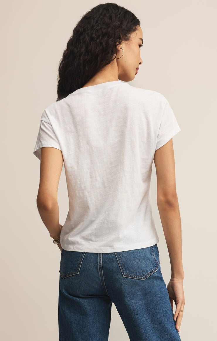 White Junie Slub Tee