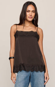Cocoa Bean Roselle Lace Cami