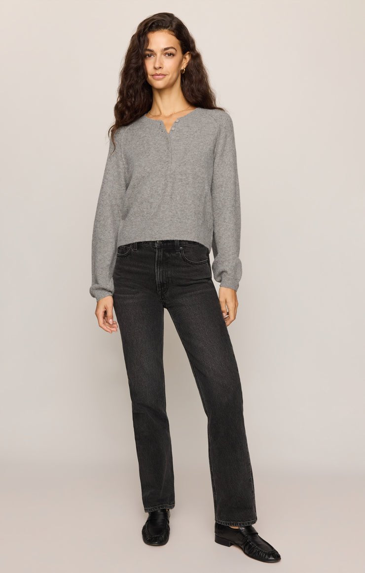 Heather Grey Westmont Henley Sweater