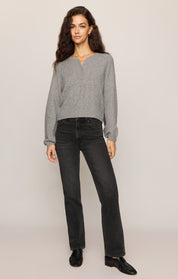 Heather Grey Westmont Henley Sweater