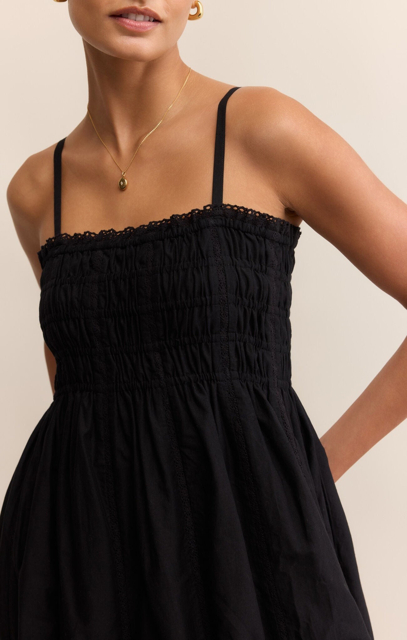 Black Dani Midi Dress