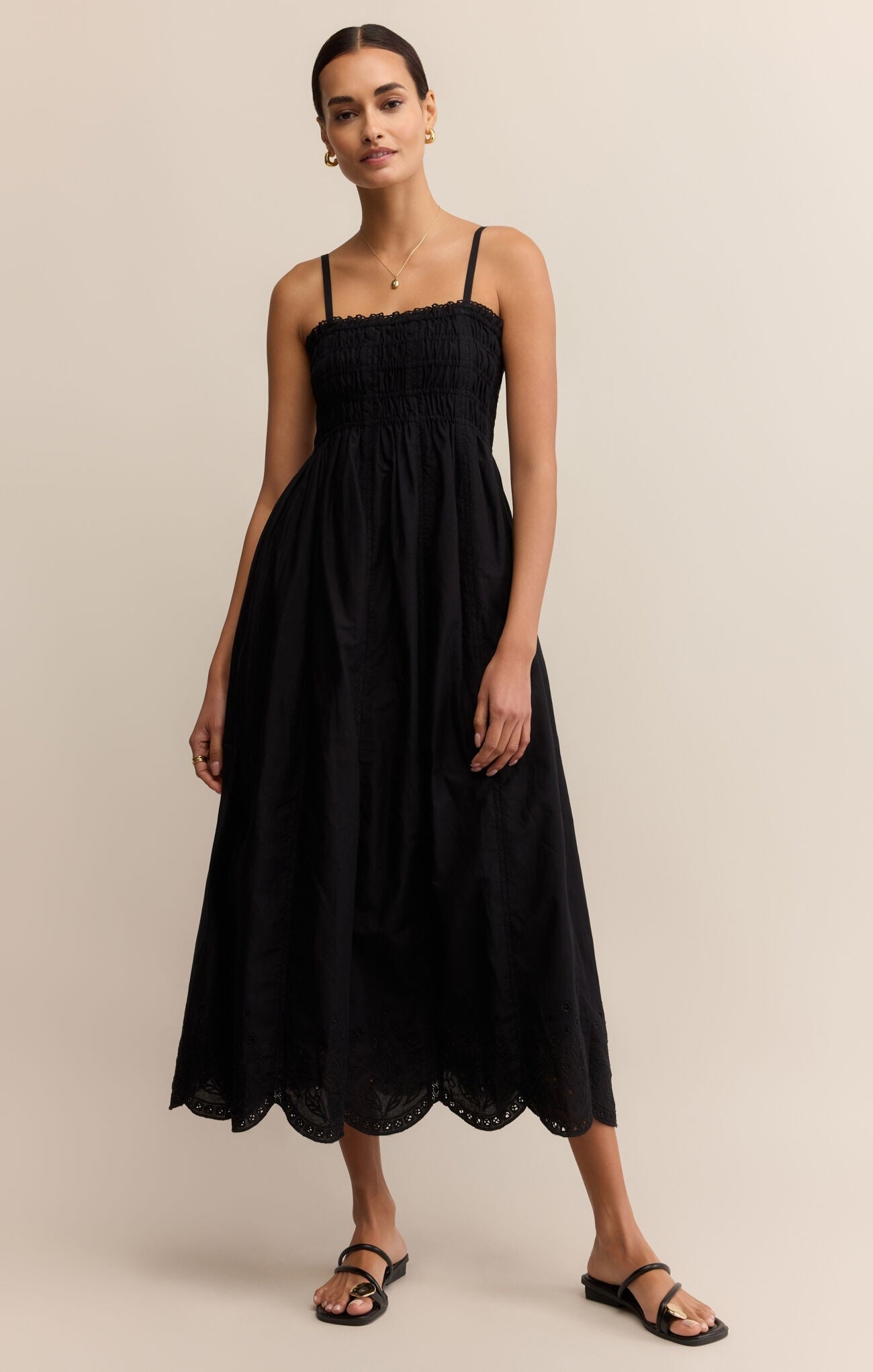 Black Dani Midi Dress