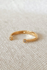 Gold Micro Open Ring