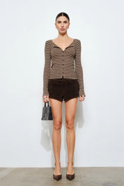 Striped Dree Long Sleeve Tee