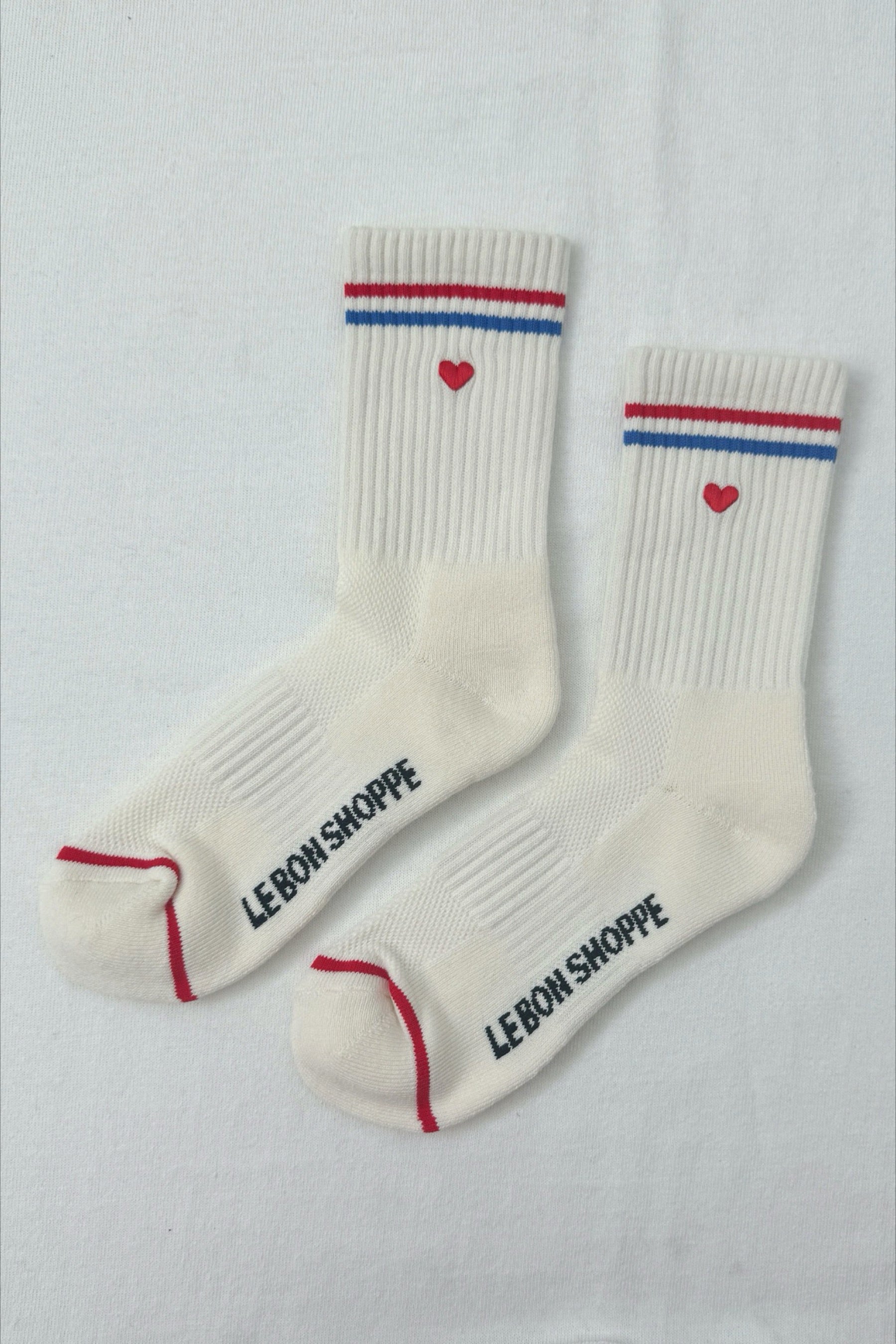 Milk + Heart Boyfriend Socks