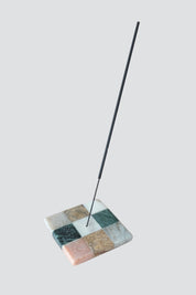 Rainbow Check Marble Incense Holder