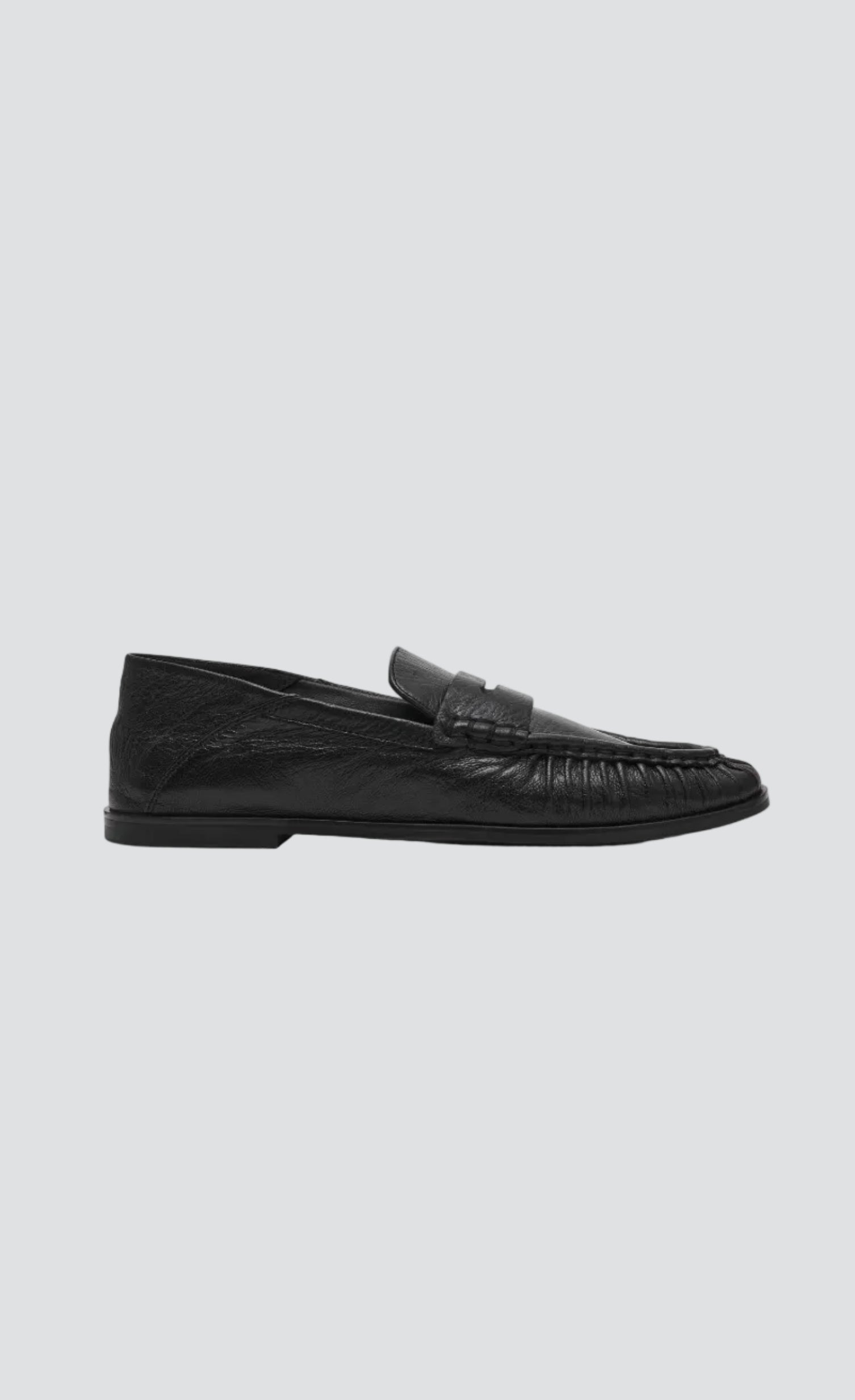 Black Leather Stewart Loafer