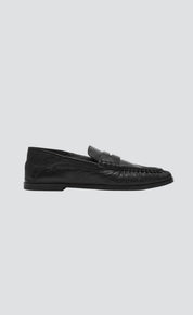 Black Leather Stewart Loafer