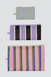 Candy Shop Stripes Flat Pouch Set