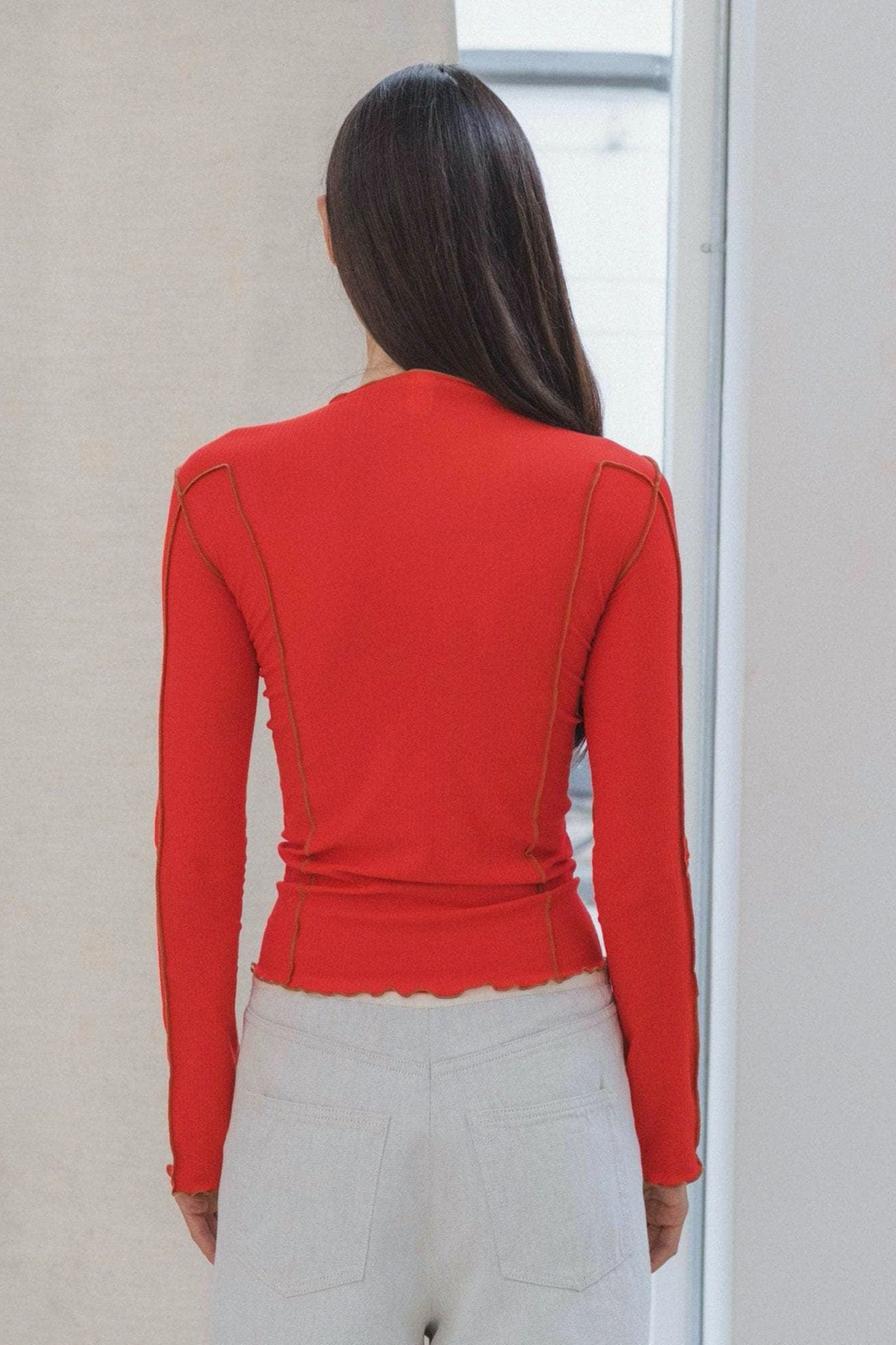 Red Omato Long Sleeve Tee