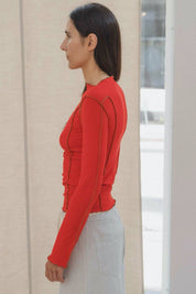Red Omato Long Sleeve Tee