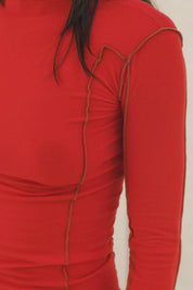 Red Omato Long Sleeve Tee