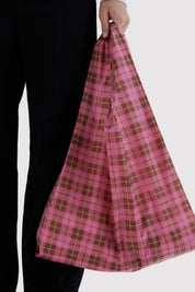 Azalea Pink Tartan Baggu