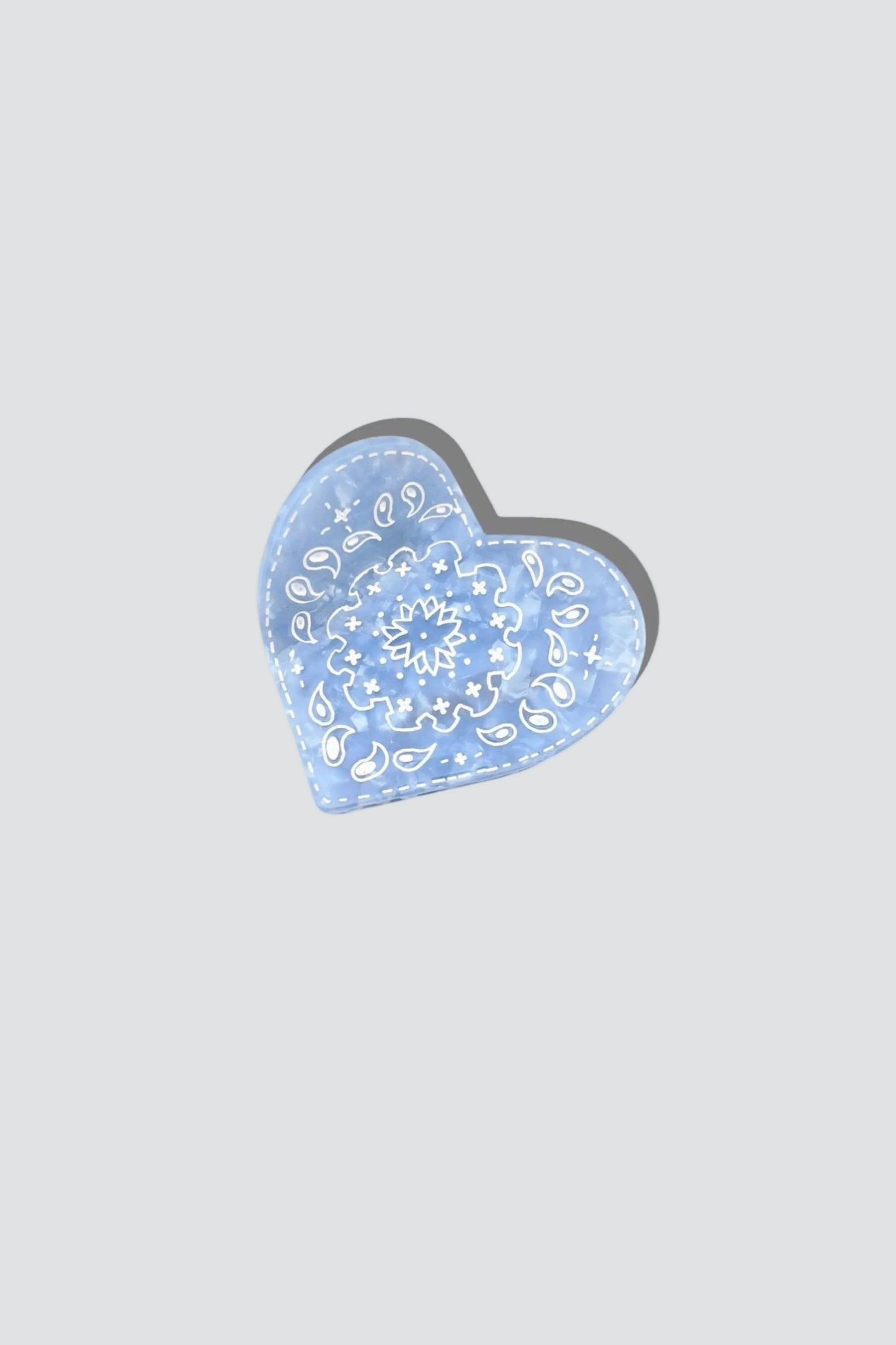 Blue Paisley Bandana Claw Clip