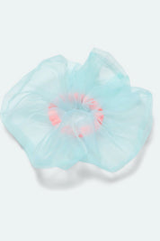 Blue + Punch Organza Scrunchie