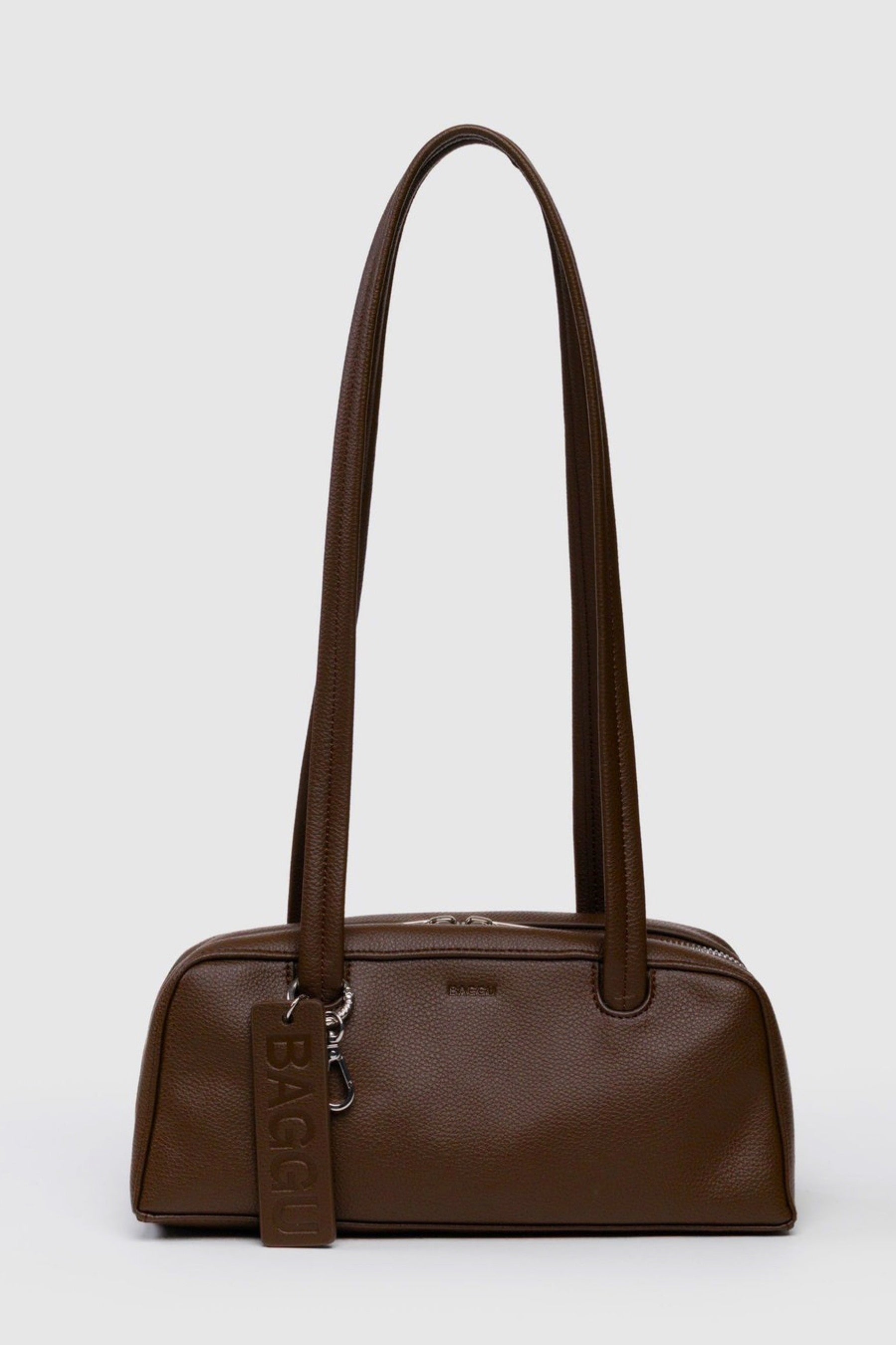 Small Brown Leather Bowler Bag