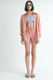 Stripe Cabana Button Up