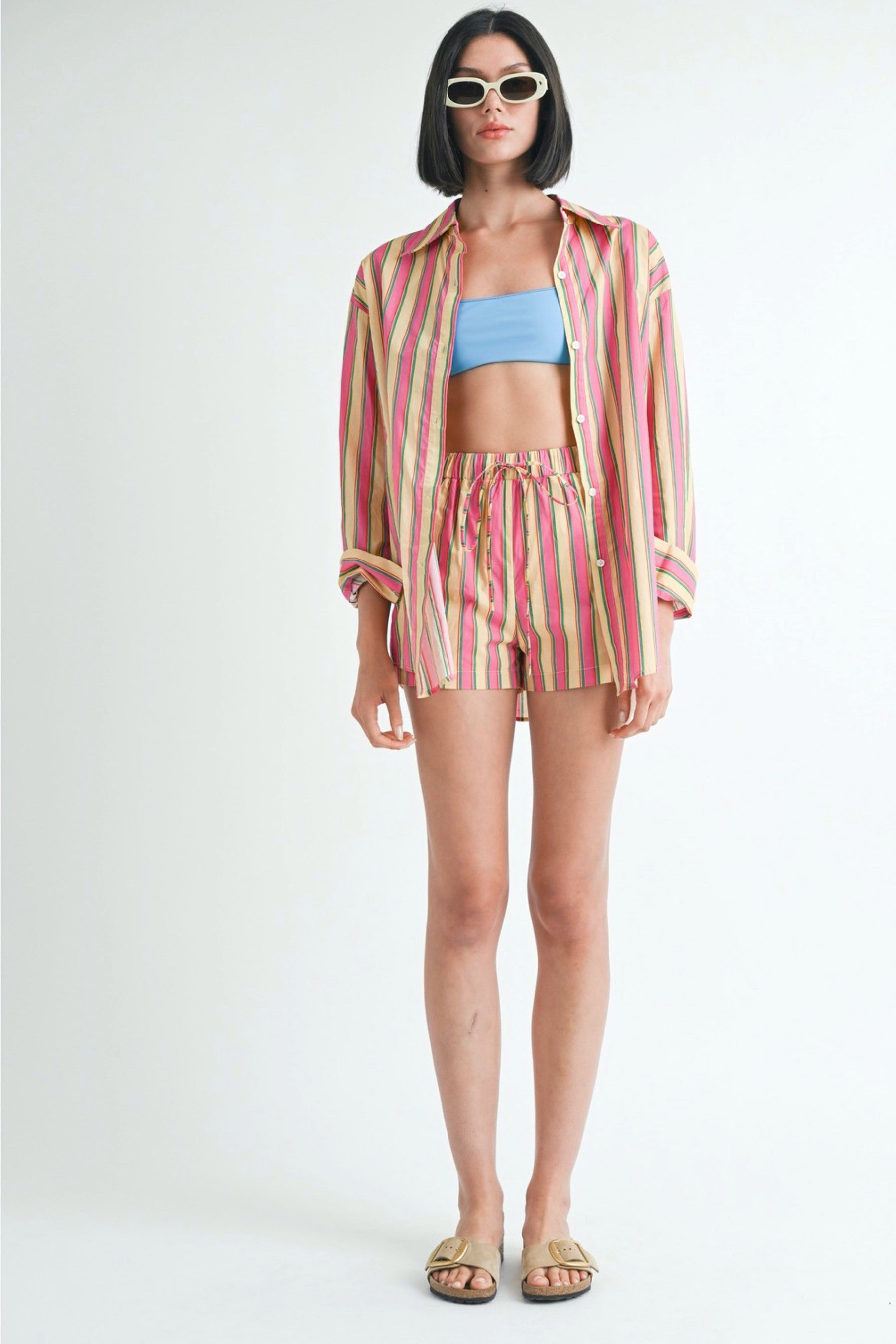 Stripe Cabana Button Up