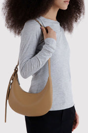 Dune Leather Small Flat Crescent