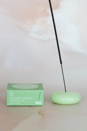 Jade Milk Glass Incense Holder
