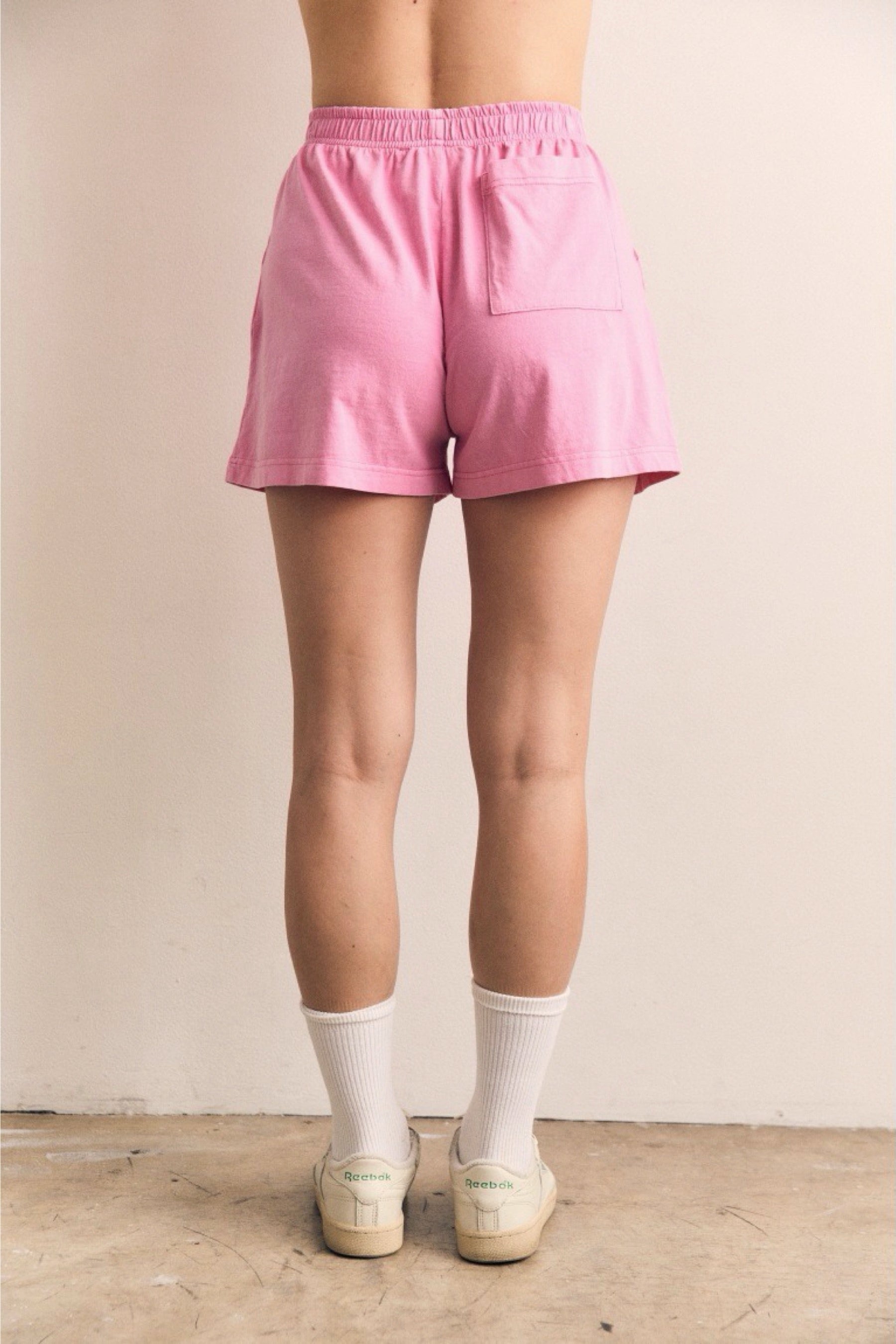 Pink Cosmos Simple Shorts