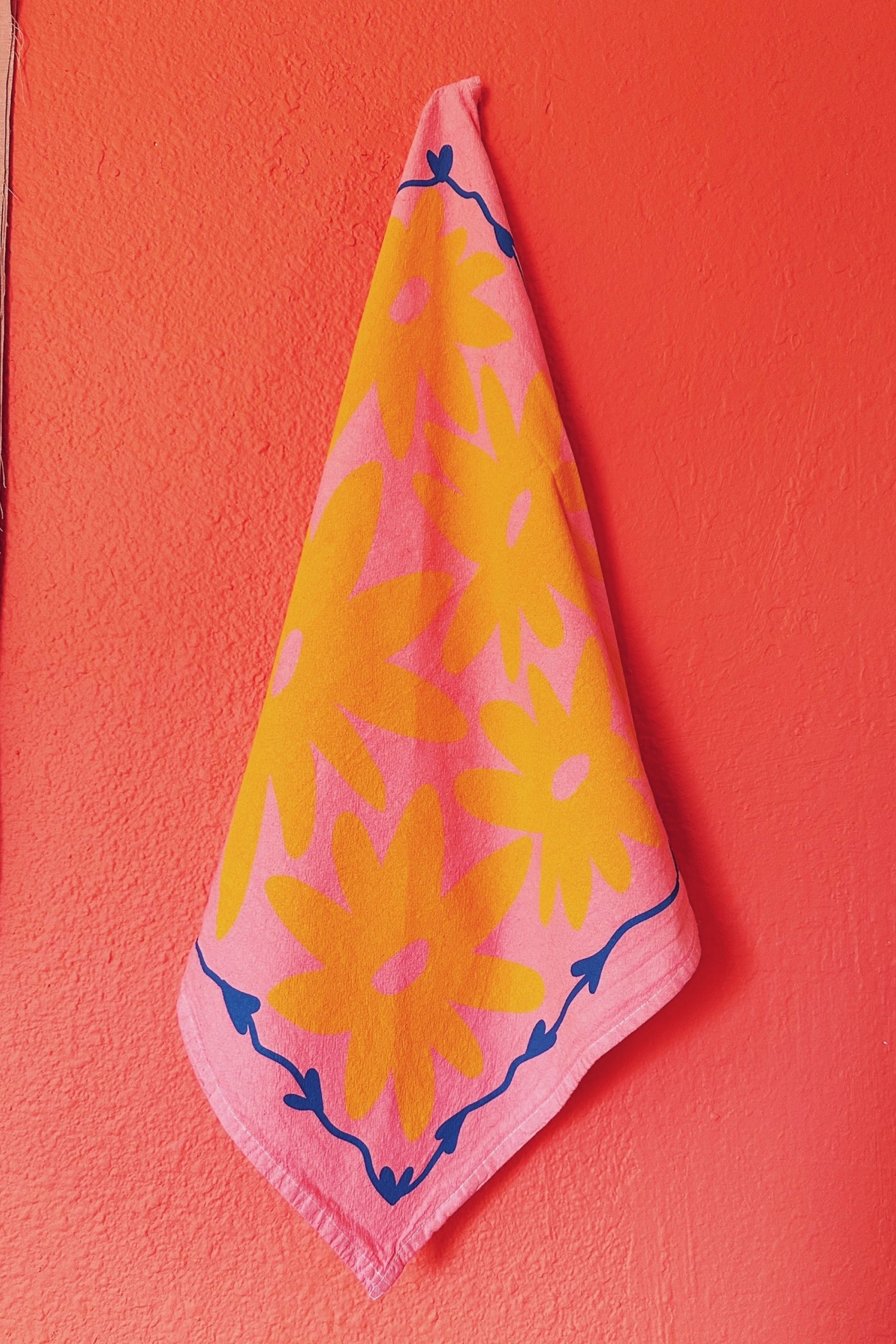 Floral Splat Tea Towel