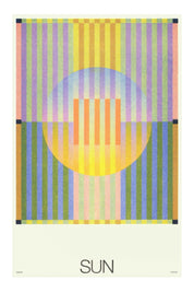 Sun Risograph Print