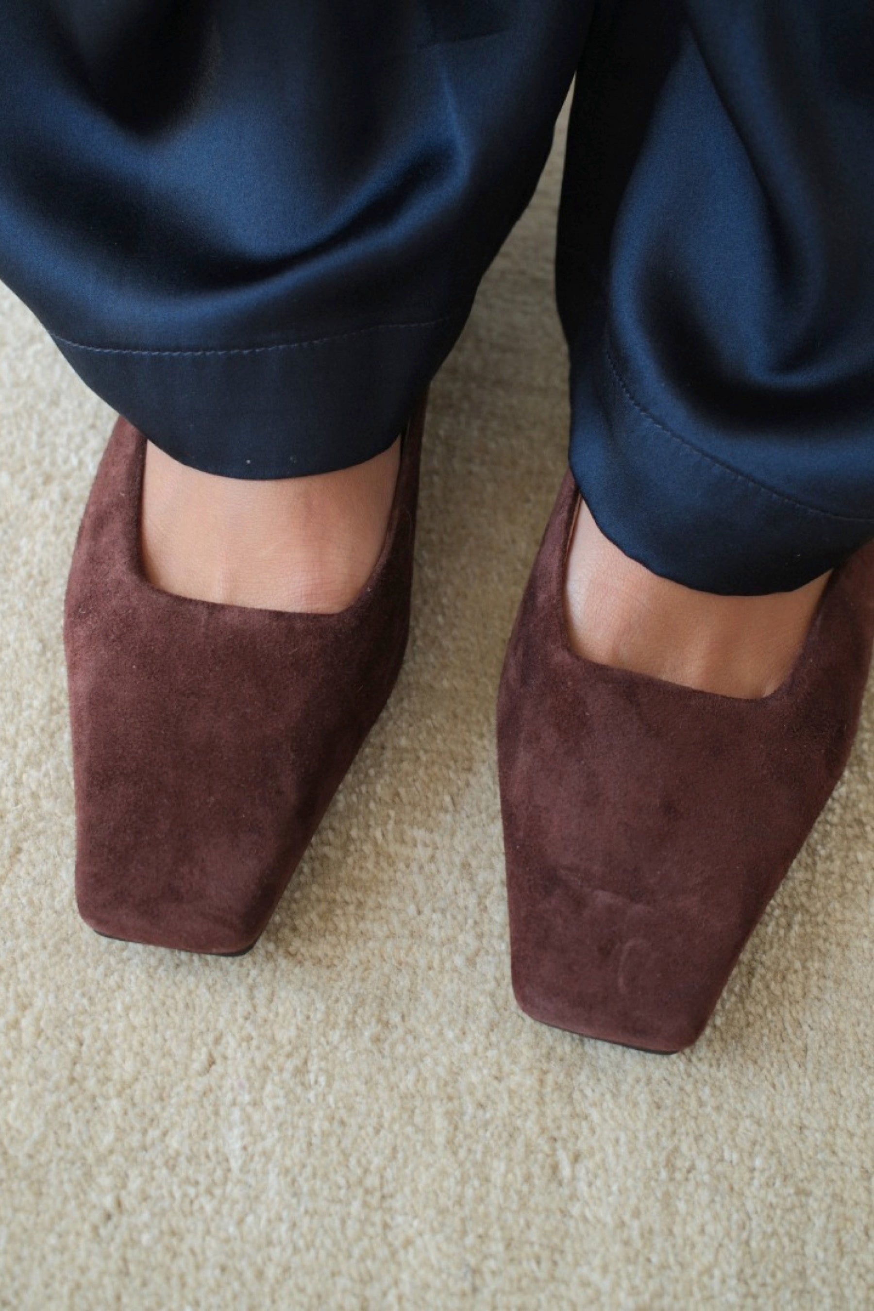 Cappuccino Classy Heeled Mule