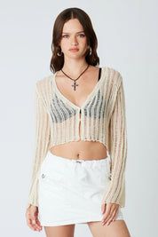 Ecru Crochet Melody Top