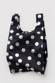 Baby Silver Metallic Polka Dot Baggu
