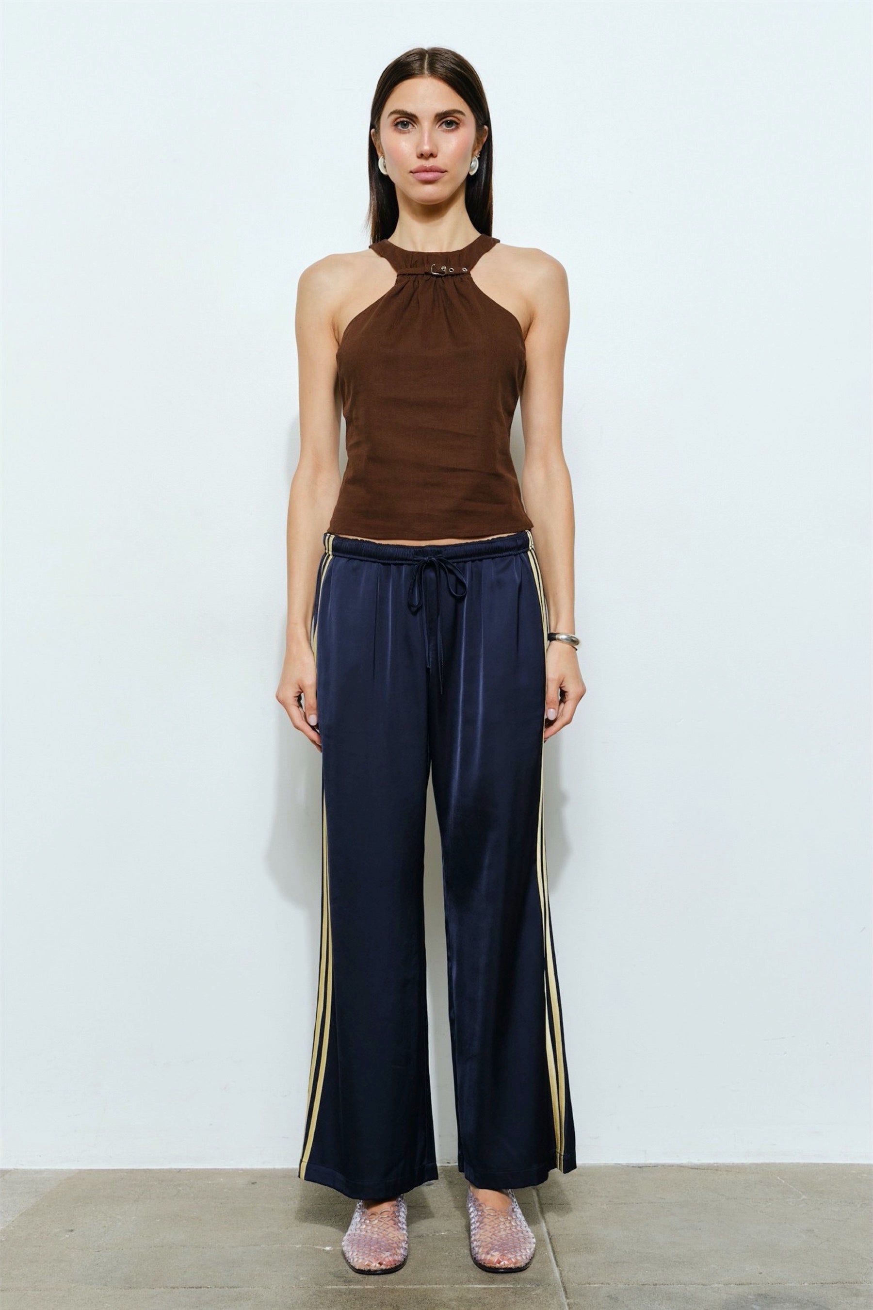 Navy Frankie Stripe Pant