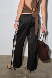 Black Frankie Stripe Pant