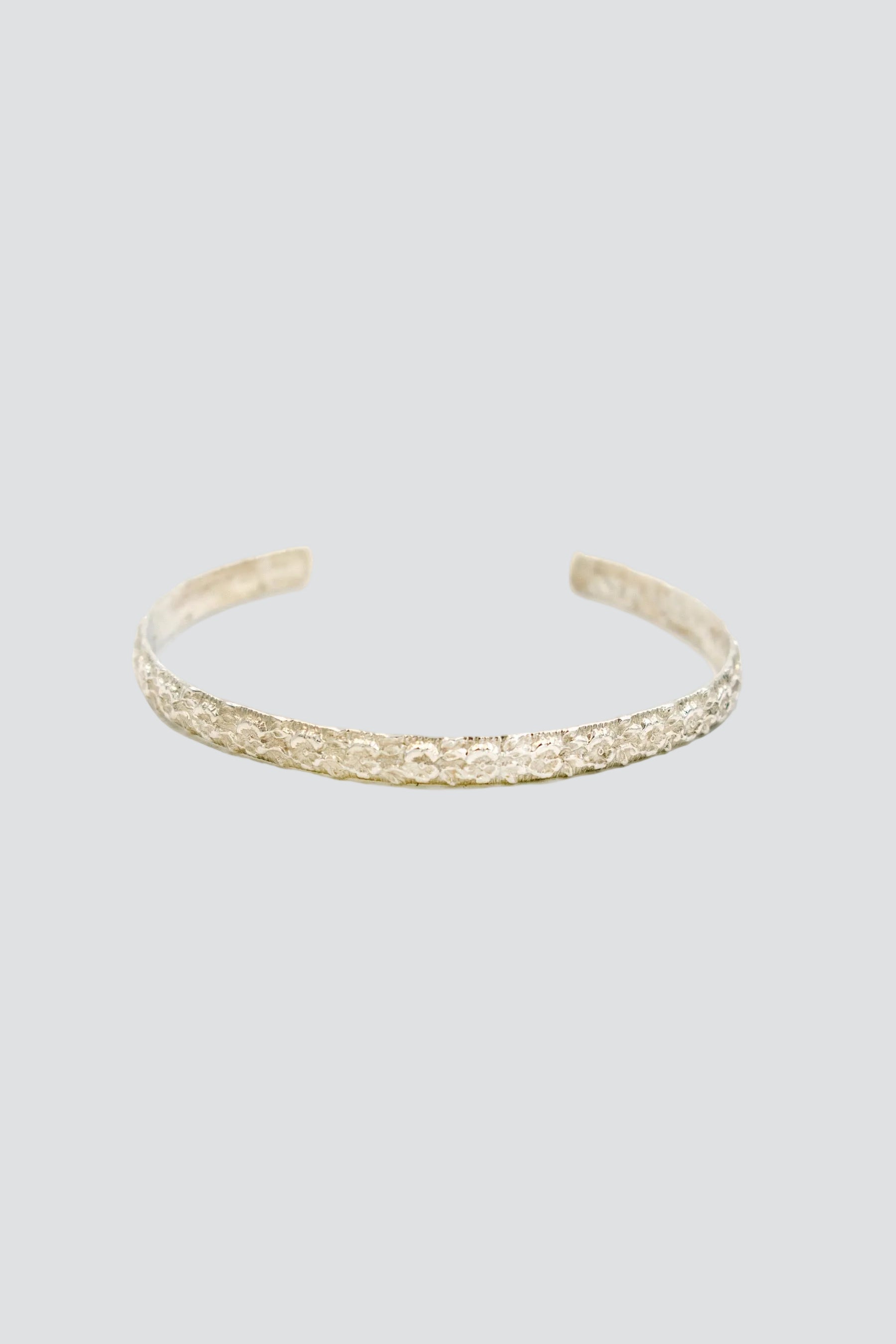 Silver Flora Cuff