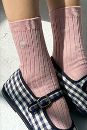 Pink Shell Her Socks