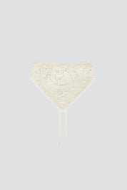 Ivory Rose Triangle Bandana
