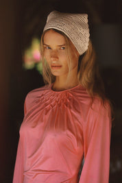 Ivory Rose Triangle Bandana