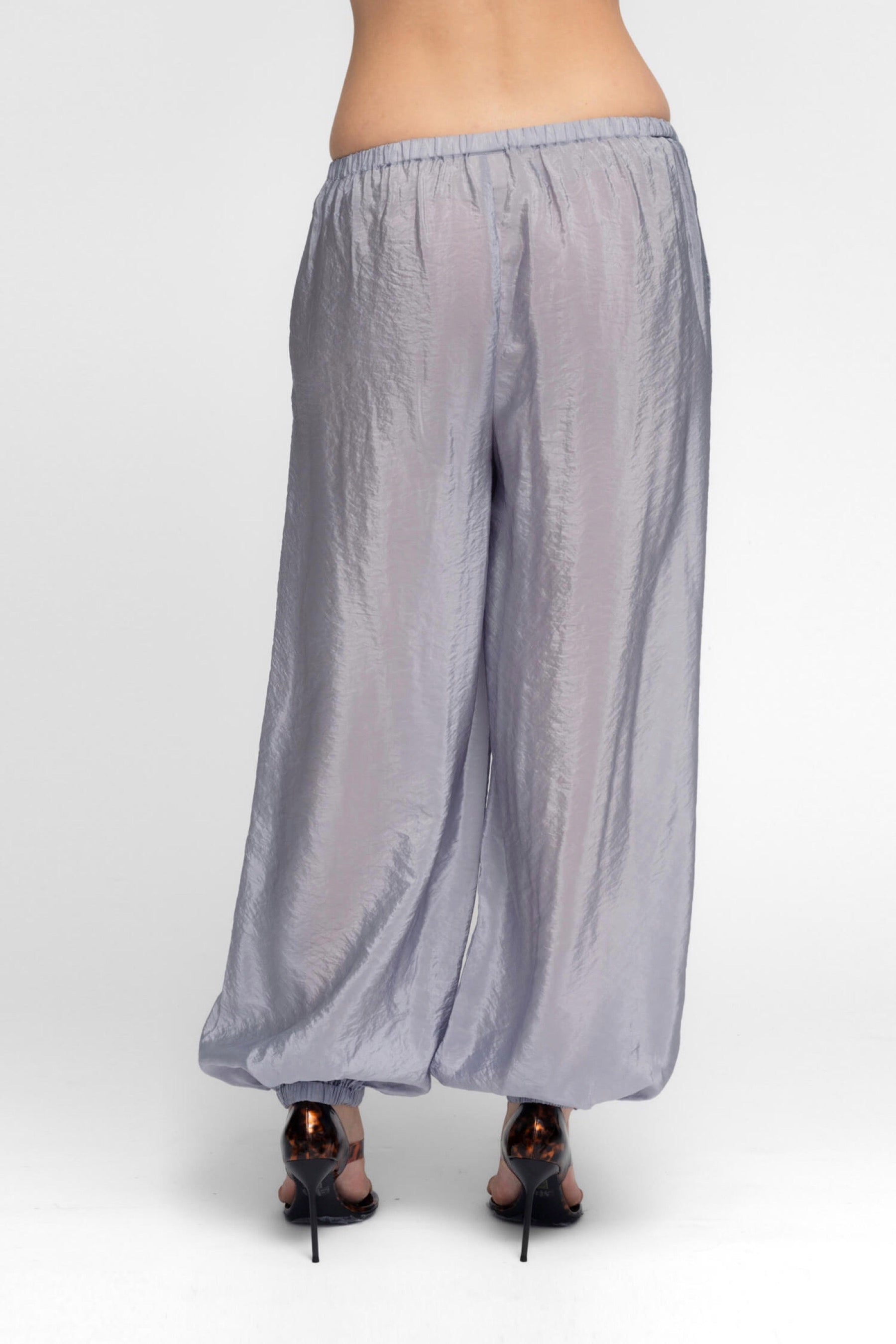 Lilac Cinch Waist Balloon Pant