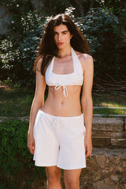 White Girona Shorts