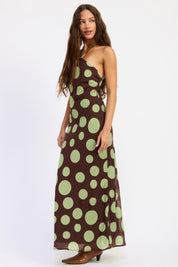 Green Spotted Gracie Dress