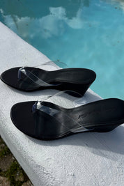 Black Clear Ramona Wedge