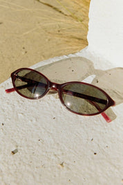 Oxblood Star Locket Sunglasses