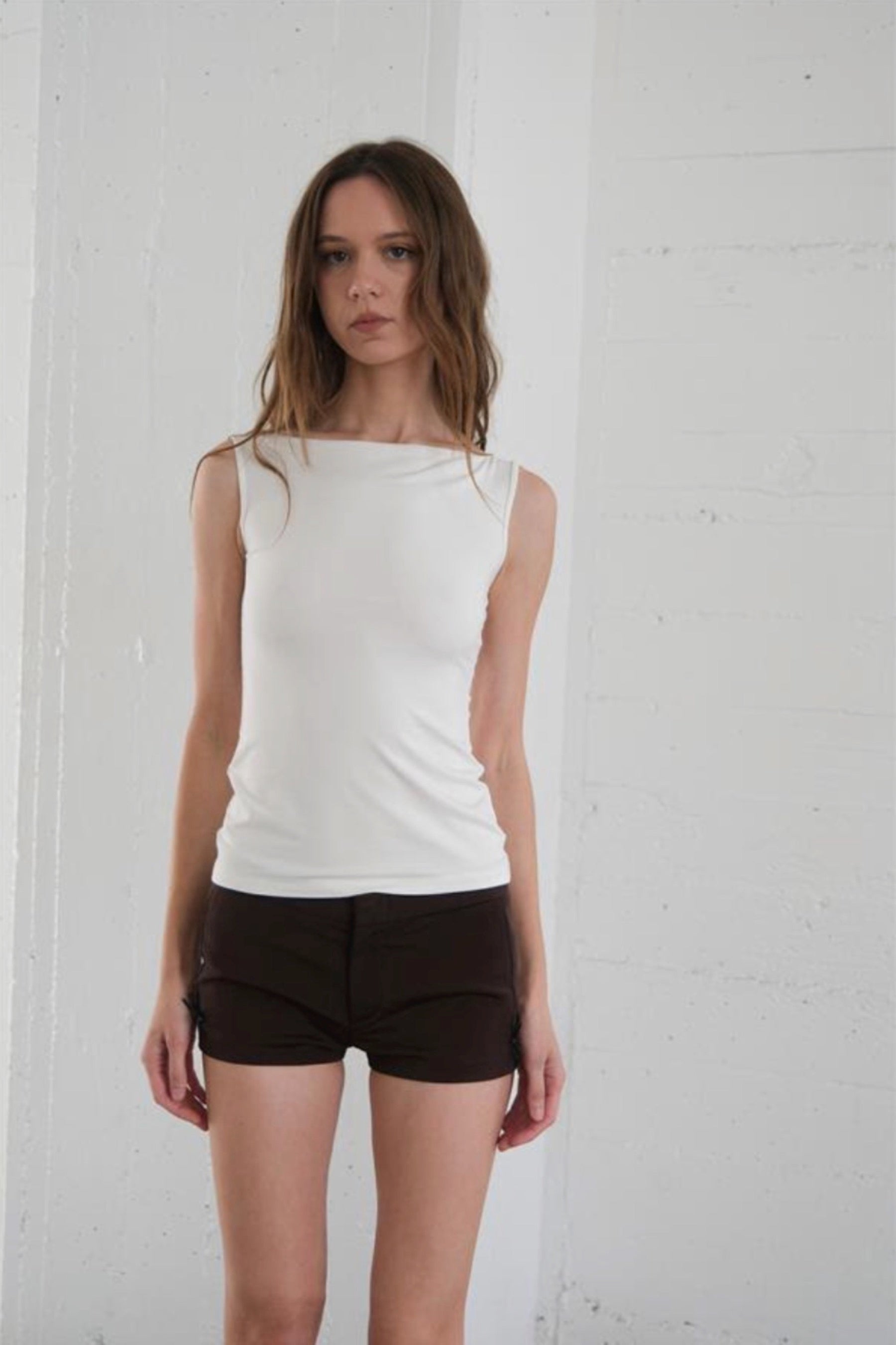 White Clark Tank