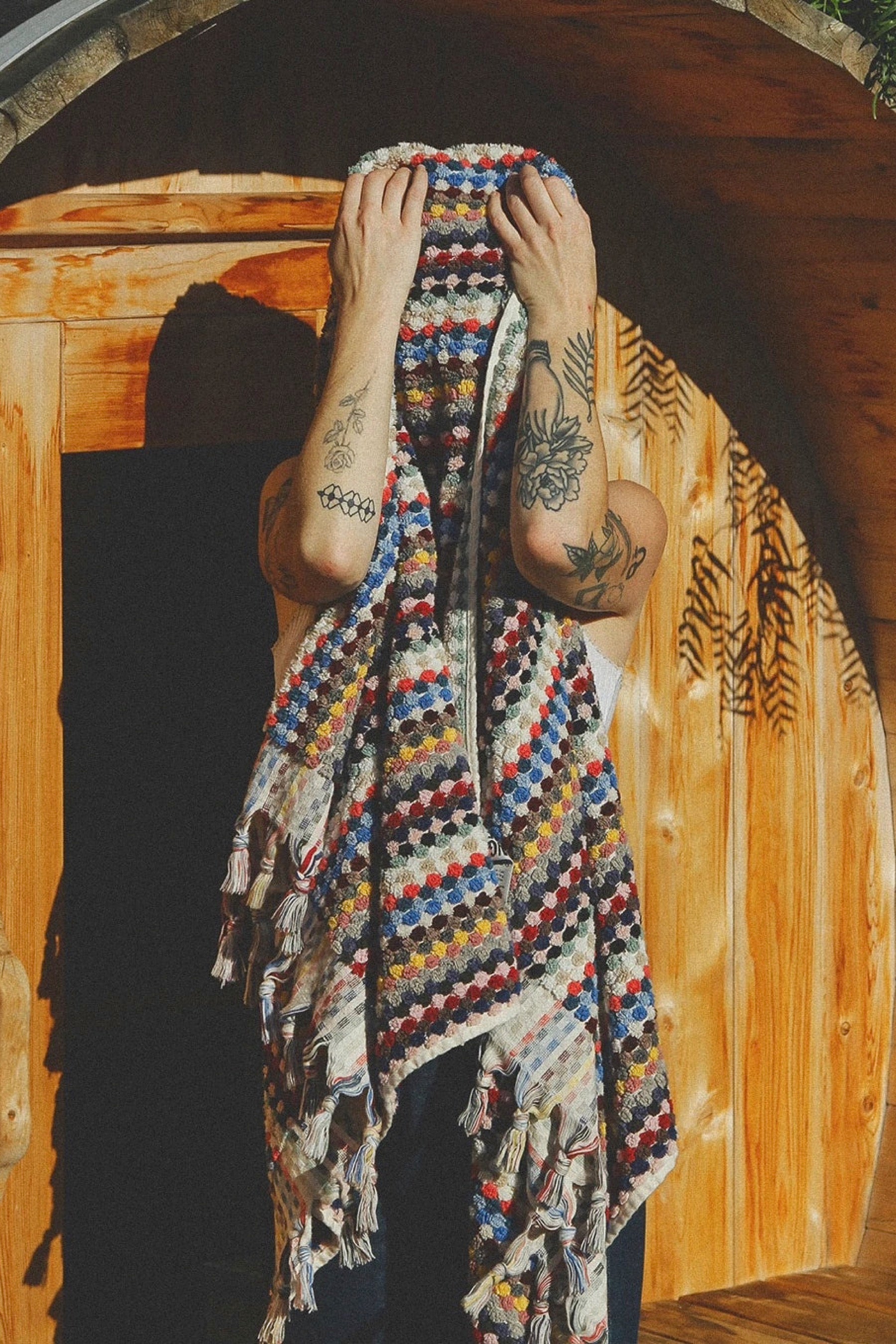 Organic Cosmic Rainbow Towel