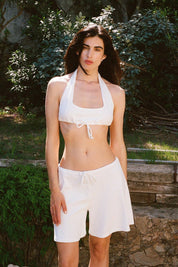 White Girona Shorts