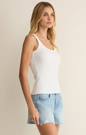 White Renae Rib Tank